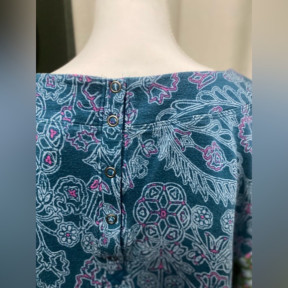 Anthropologie Daily Practice Abstract Puff-Sleeved Top Sweatshirt Size: Small - Picture 8 of 10